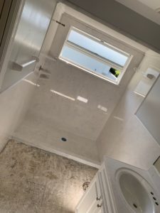 Cultured Marble Shower and Vanity Top