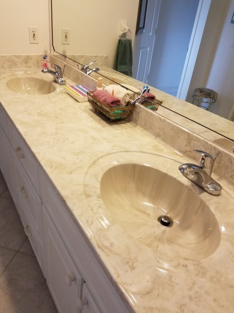 Marlin Marble Cultured, Molded Sink Vanity Top